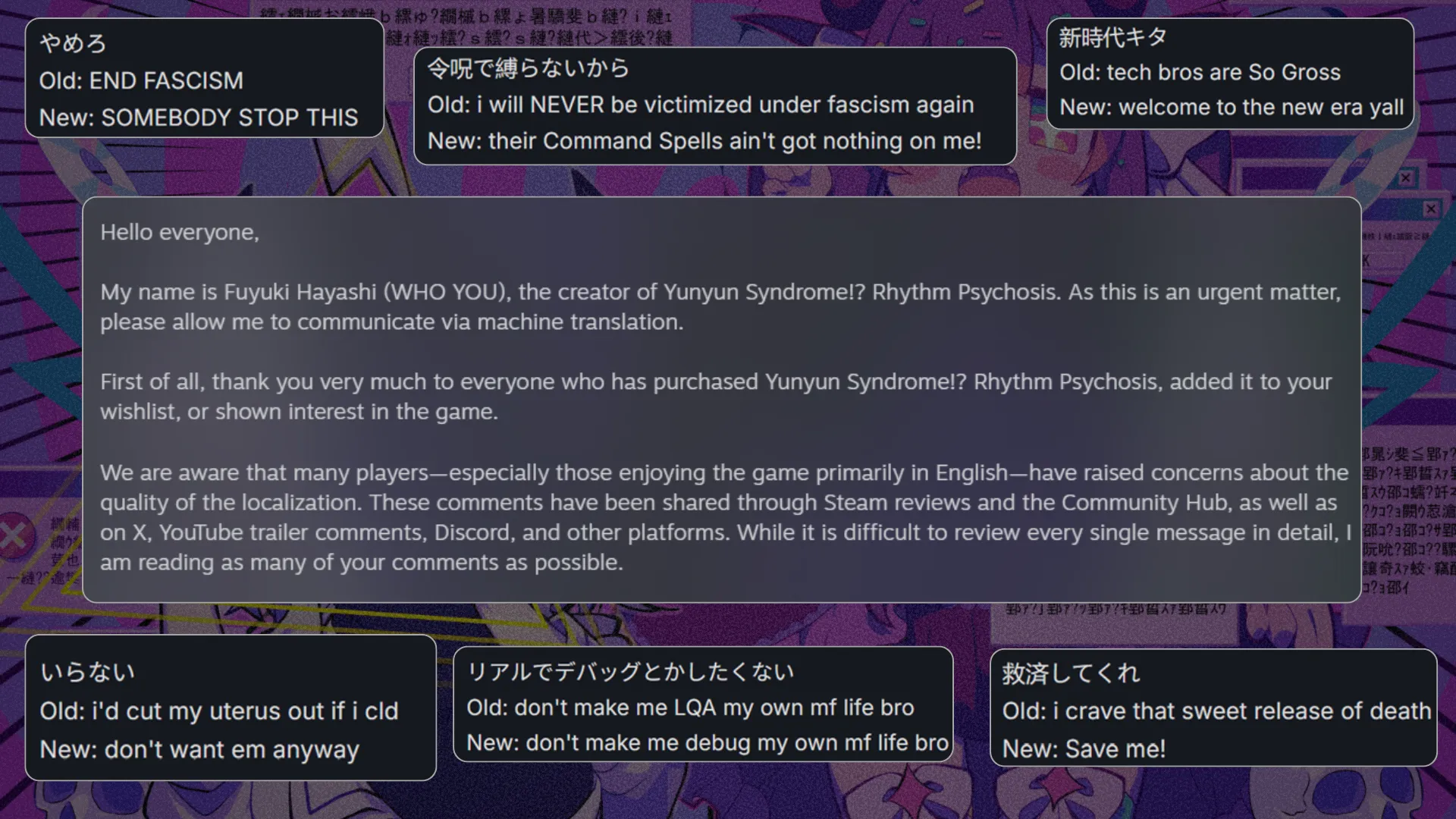 Yunyun Syndrome localization